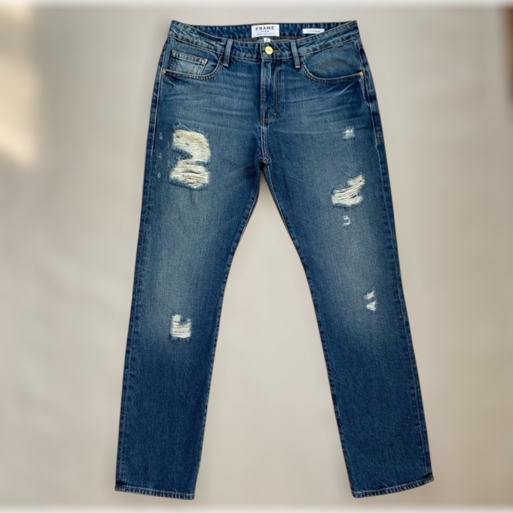 Frame Le Grand Garcon Inglewood Destroyed Jeans 26